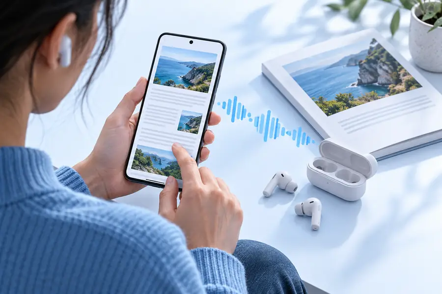 Focused voice-reader workflow interface