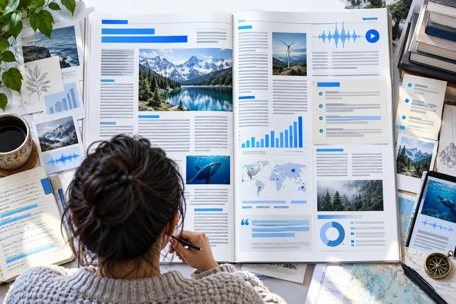 A dense article page with several visible sections and distractions