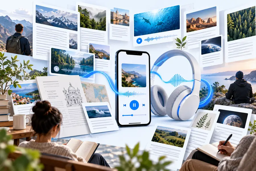 Crowded webpage with surrounding interface elements