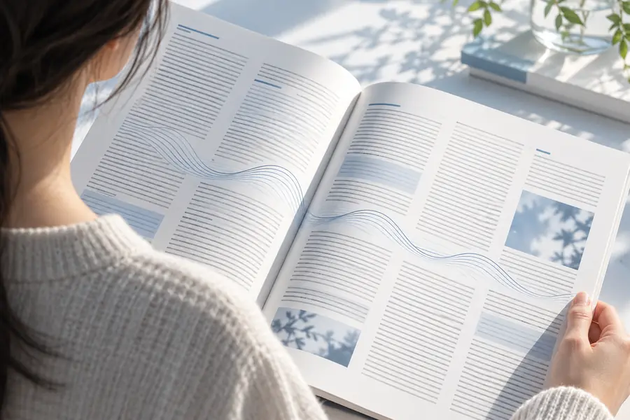 Dense article viewed as written text